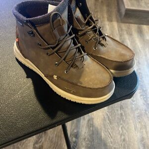 Hey Dude Brown Suede Boots